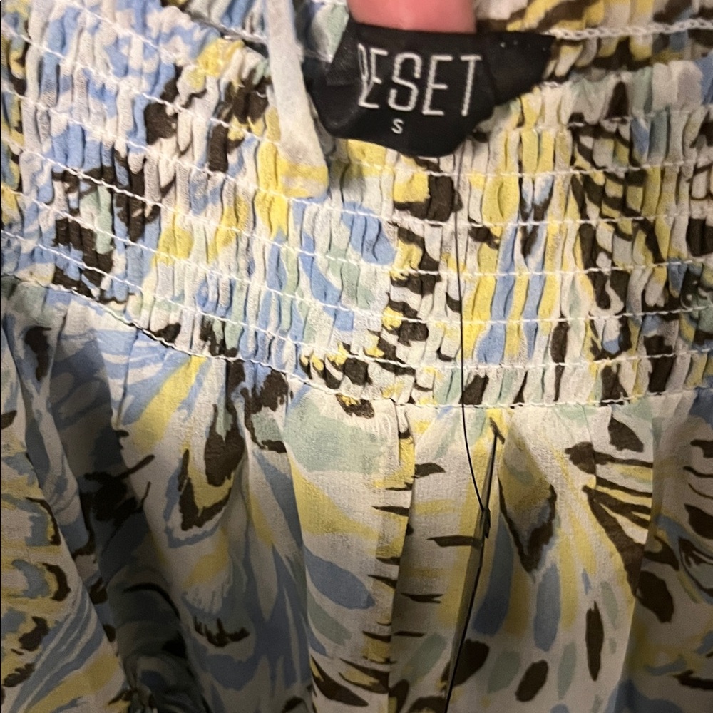 The Reset Floral Two-Piece Set - Blue and Yellow - Picture 4 of 4